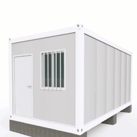 Casa de contenedores portátil de estructura multicapa plegable para garaje con puerta de persiana enrollable eléctrica