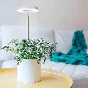 Luz led de planta de espectro completo para interiores, anillo de Ángel USB, luz de crecimiento de plantas, barra telescópica, luz de relleno