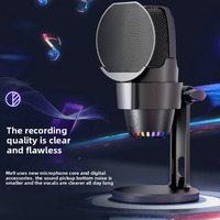 Kit d'équipement de podcast professionnel Microphone filaire Portable Live Stream Studio enregistrement Microphone de jeu à condensateur