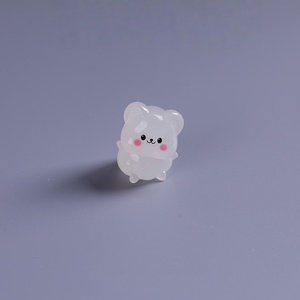 Ornements lumineux de souris sur pied pour aménagement paysager, décorations de table montées sur véhicule, porte-clés animal 3D en résine, personnalisable - Product Image 6