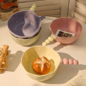 Juego de Tazones Apilables de Color Sólido para Hornear, con Asas Estilo Coreano, Aptos para Microondas, para Uso Doméstico - Product Image 3