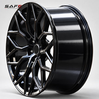 Jantes forgées en maille noire brillante très demandées, 19, 20, 21, 22 pouces, 5x112, 5x120, jantes concaves profondes pour BMW M3 M4 Mercedes AMG Porsche