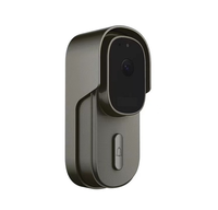 Vision nocturne, 140 °   Sonnette vidéo intelligente WiFi HD 1080P avec grand angle, audio bidirectionnel, détection de mouvement et alarme anti-effraction
