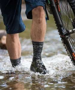 100% impermeable caminata de bicicleta <span class=keywords><strong>ciclismo</strong></span> <span class=keywords><strong>calcetines</strong></span> mediados longitud a prueba de agua bicicleta calcetín lluvia de invierno deportes de nieve, vida al aire libre de rescate - Product Image 3