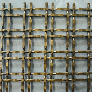 Grillage en acier inoxydable pour la conception architecturale, technique <span class=keywords><strong>de</strong></span> tissage uni, revêtement <span class=keywords><strong>de</strong></span> façade métallique, application <span class=keywords><strong>de</strong></span> panneaux découpés sur mesure - Product Image 6