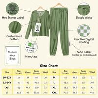 Pyjama personnalisé pour enfants en fibre de bambou imprimée pour l'automne, ensemble de pyjamas pour enfants, pyjamas pour adultes, tenues assorties pour la famille
