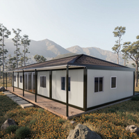 Chalet privé de grande taille conteneur de projet en acier léger personnalisé conteneur modulaire portable maison de construction préfabriquée villa