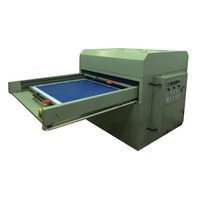 Mesin Press Panas Sublimasi Hidrolik Otomatis Format Besar Flatbed Printer Label Kain Multicolor untuk Transfer Panas