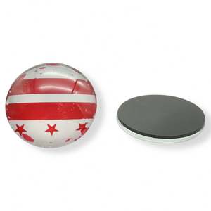 Vente chaude Aimant de réfrigérateur en verre cristal de haute qualité, artisanat domestique, autocollant magnétique souvenir photo - Product Image 6