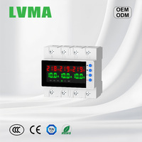 Série LMGQ4-B, protecteur de tension électronique triphasé à double affichage, contrôle indépendant, 63A, relais de protection de tension réglable
