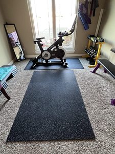 Tapis de sol en caoutchouc légers, dalles de caoutchouc pour yoga, pilates, arts martiaux, souples, portables, soutien articulaire, résistants à la transpiration - Product Image 2