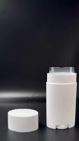 Récipient ovale Offre Spéciale de bâton de protection solaire en plastique blanc 15g 50g 75g PP emballage de bâton de déodorant cosmétique à bille FuYang