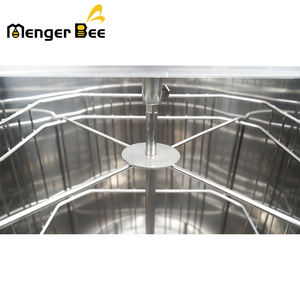 Extractor manual de miel, extractor giratorio de tambor de panal de acero inoxidable de 4 marcos, equipo de extracción de apicultura con manivela manual - Product Image 5