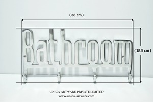Best Quality Bathroom Word Wall <b>Hook</b> Decorative Aluminum Wall Holder <b>Hook</b> Set for Bathroom <b>Towel</b> Clothes for Sale - Product Image 4