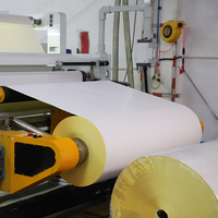 Autocollant d'étiquette en papier auto-adhésif semi-brillant de haute qualité 80gsm en rouleaux jumbo pour l'expédition d'étiquettes de codes à barres