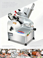 Nouvelle trancheuse à viande congelée entièrement automatique à haute efficacité - Épaisseur réglable de 2,5 à 15 mm, capacité de 300 kg/h, lame amovible en Al-Mg