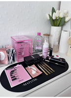 Langlebige Maschinengefertigte Silikon-Make-up-Matte Hitzebeständig Haustierfreundlich Tragbar für Reisen Täglicher Schminktisch-Oberflächenschutz