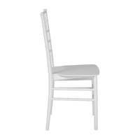 Chaises blanches en acrylique pour événements de mariage, chaises de salle à manger en plastique, chaises empilables de banquet pour hôtel