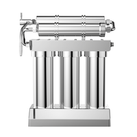 Filtre à eau sous-évier 5 étapes en acier inoxydable 304, purificateur à ultrafiltration domestique autonettoyant, débit de 75 GPD, manuel
