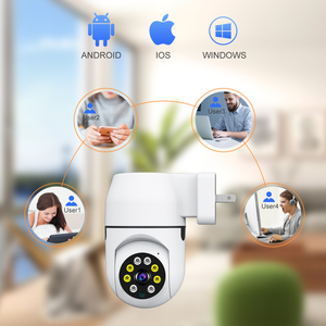 Ampoule Wifi <span class=keywords><strong>V380</strong></span> caméra panoramique cachée 1080p Hd support de lampe sécurité à domicile projecteur sans fil caméra - Product Image 3