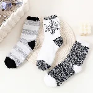 Girls Boys Slipper Socks Cozy Thick Warm fashion Winter Socks Christmas Stockings For woman socks fancy Child Kids