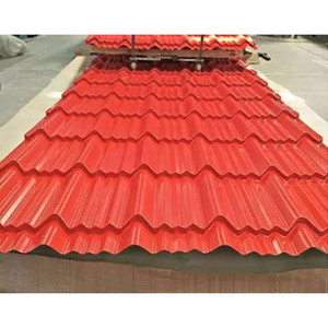 Lamiere Ondulate <span class=keywords><strong>in</strong></span> Acciaio Zincato Verniciato Rosso per Tetti, Pavimenti di Magazzini Durevoli <span class=keywords><strong>in</strong></span> Acciaio al Carbonio - Product Image 3