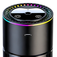Diffuseur d'arômes intelligent pour voiture, 180 ml, rechargeable par USB, commande tactile, lumière RGB, purificateur d'air portable
