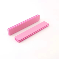 Jumbo Pink Buffer kuku 100 180 dan 180 240 Grit dua sisi fleksibel spons File 17.8 cm kustom Logo OEM Emery papan grosir