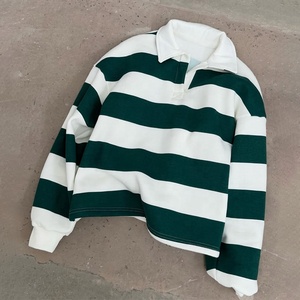 Tùy Chỉnh Người Đàn Ông Của Cho Polo Áo Sơ Mi Logo 100% Bông Quá Khổ Bóng Bầu Dục Jersey Với Ve Áo Bỏ Vai Dài Tay Áo khe hở Bên" - Product Image 1