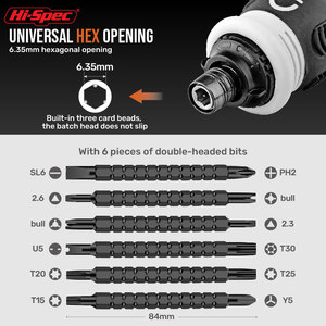 Juego de destornilladores de trinquete de grado DIY multifuncionales 12 en 1 con mango rechoncho cromado y broca de controlador OEM ODM herramientas manuales - Product Image 6