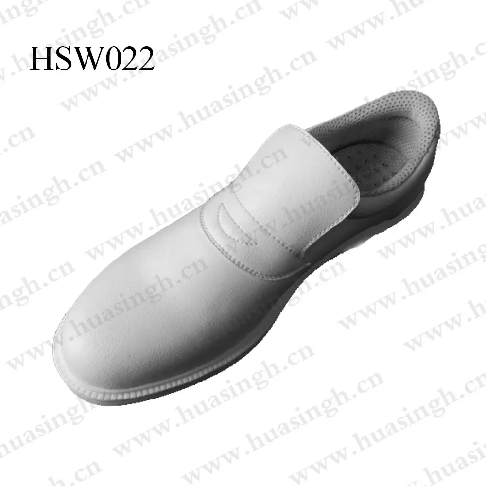 Zh, sapatos de segurança para sapatos anti-punção pu/pu, inserção de aço do dedo do pé de limpeza, sapatos de médico esd para qatar/alemanha hsw022