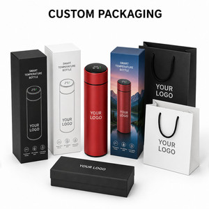 Bouteille d'eau intelligente avec affichage de la température, logo personnalisé, 500 ml, en acier inoxydable, isotherme, cadeau d'entreprise, gourde de sport - Product Image 5