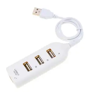 Hub USB universel haute vitesse 4 ports USB 2.0 Hub avec câble Mini Hub prise motif séparateur adaptateur de câble pour ordinateur portable PC