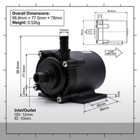 Pompe à eau à fréquence variable 20 vitesses Premium Marine Reef Pump ZKSJ DC55I avec contrôleur LED pour système de fosse d'évacuation d'eau salée