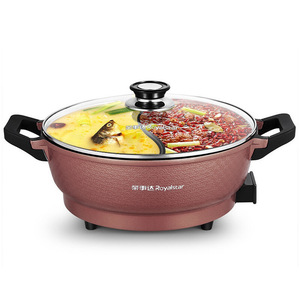 Royalstar Electric Hot Pot 4L Dual Flavor Cooking Pot With Lid For Indoor Use - Product Image 2