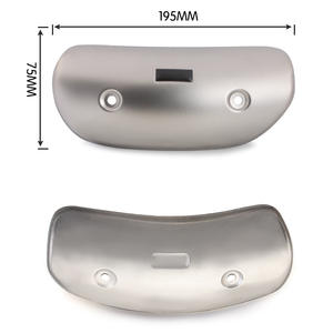 Motorcycle Exhaust Motorcycle Exhaust System Motorcycle Exhaust Carbon Fiber Cover Plate / Mid-Section Heat <b>Shield</b> / Heat <b>Guard</b> - Product Image 2