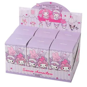 Kuromi của tôi giai điệu đồ ngủ người yêu Sanrio nhân vật hộp mù món quà bất ngờ Kawaii búp bê dễ thương trang trí phòng trẻ em Đồ chơi bí ẩn hộp