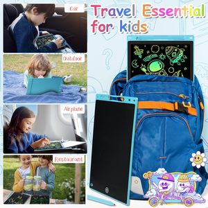 Tablette d'écriture numérique pour enfants avec écran LCD de 12 pouces, bloc-notes à feuilles mobiles et tablette de dessin - Product Image 6