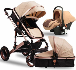 Sistema da Viaggio Trio 3 in 1 con Passeggino, Carrozzina e Seggiolino Auto per Neonati - Product Image 6