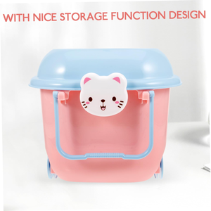 Boîte de rangement pour jouets et collations pour enfants avec roulettes, thème dessin animé, pour organiser les vêtements de bébé et les blocs de construction - Product Image 2