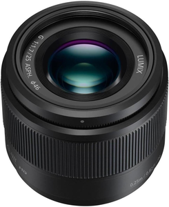 เลนส์ Panasonic, 25 มม., F1.7 ASPH, มิเรอร์เลสโฟร์เทิร์ดส์, H-H025K (สีดำ USA) เซ็นเซอร์ CMOS กล้องมิเรอร์เลส - Product Image 5