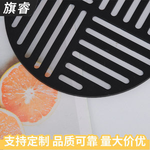 Round Silicone Heat Insulation Mat Black For Clay Pot And <b>Teacup</b> Protection - Product Image 5