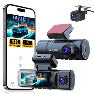 Nuevo Producto AD-384pro, Cámara para Auto 4K con Visión de 360 Grados, ADAS, WIFI, GPS, Grabador de Video HD para Auto, Dashcam 4K - Product Image 1