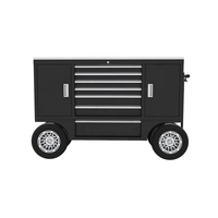 2025 JZD boîte à fosse personnalisée nouveau Design roulant Portable boîte à outils de course en métal acier plan de travail chariots pour le stockage et l'utilisation en atelier