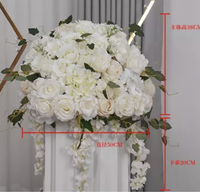 M866 Vente en Gros Centres de Table Décoratifs Personnalisés pour Mariage et Événements, Boules de Fleurs Artificielles en Soie