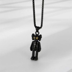 Trendy <b>Men</b> Boy Fashion Jewelry Stainless Steel Hip Hop Pendant Punk Clown Pendant <b>Necklace</b> - Product Image 4