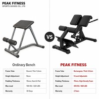 Chaise romaine la plus vendue pour salle de sport commerciale, banc d'extension dorsale, machine d'entraînement corporel, banc romain