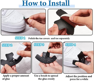 Protector de Puntera para Botas de Trabajo WBG - Cubre Puntera/Reparación de Botas (1 Par) - Protector de Puntera para Prevenir el Desgaste Temprano y Reemplazo - Product Image 6