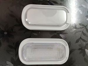 Luminaire LED extérieur 24W, type Bulkhead, avec couvercle ABS+PC et base en aluminium, lampe murale ronde ovale, utilisation en jardin, montage en surface - Product Image 1