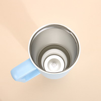 Vaso Térmico de Acero Inoxidable de 40 oz con Asa y Pajita, Taza de Vacío de Doble Pared con Acabado Mate para Viajes, Coche y Oficina